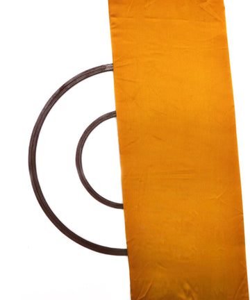 Mustard Colour Plain Satin Fabric
